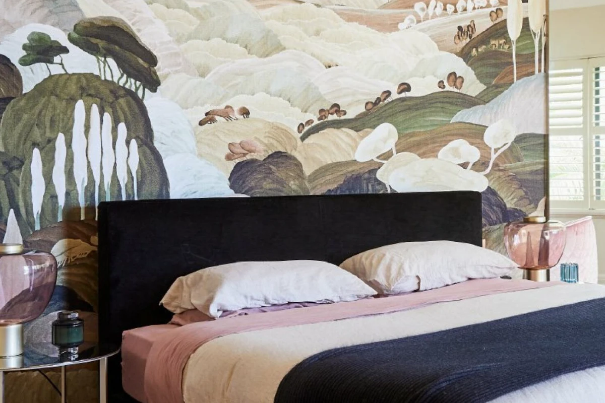 Behang als onderdeel van het slaapkamerontwerp
