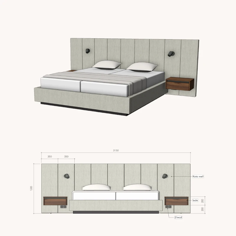 Bed op maat persoonlijk samenstellen