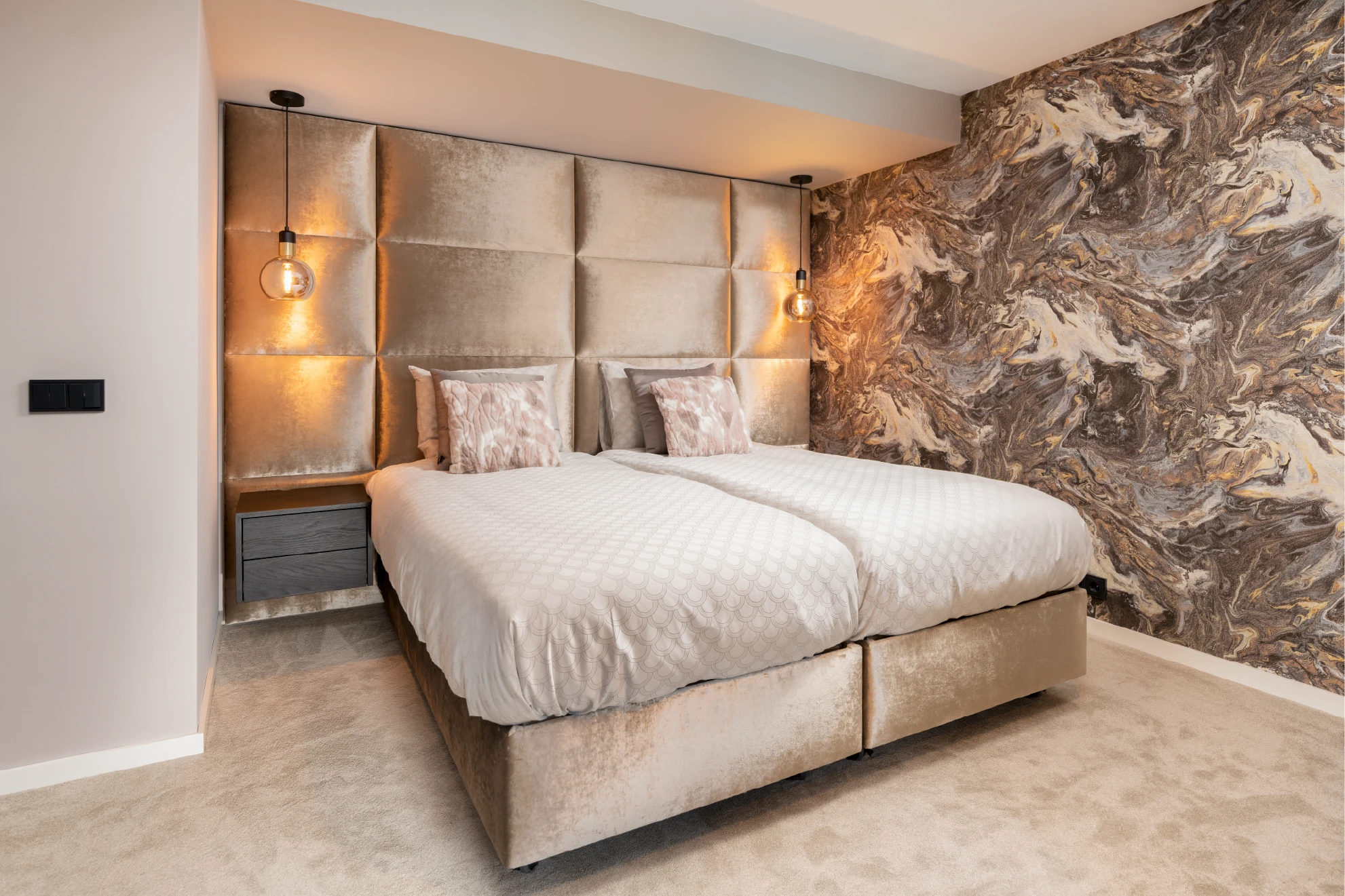 Beddesign Scatole in hotelchique uitvoering