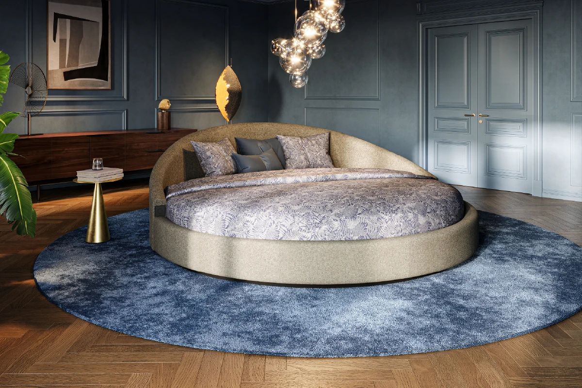 Rond bed Pampus van de andere zijde