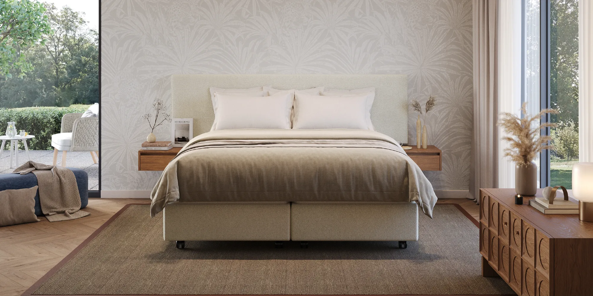 Stabiele of verende boxspring