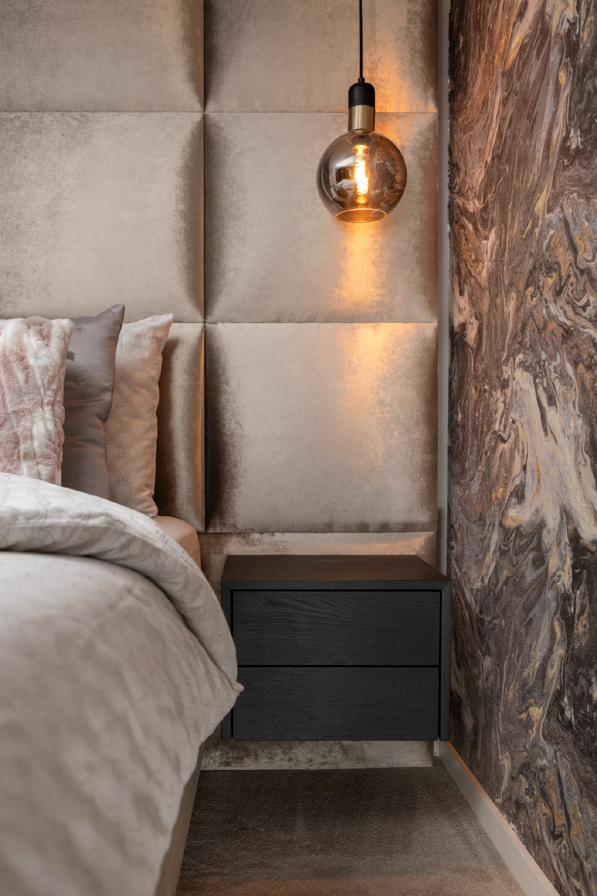 Close-up van hoofdbord Scatole