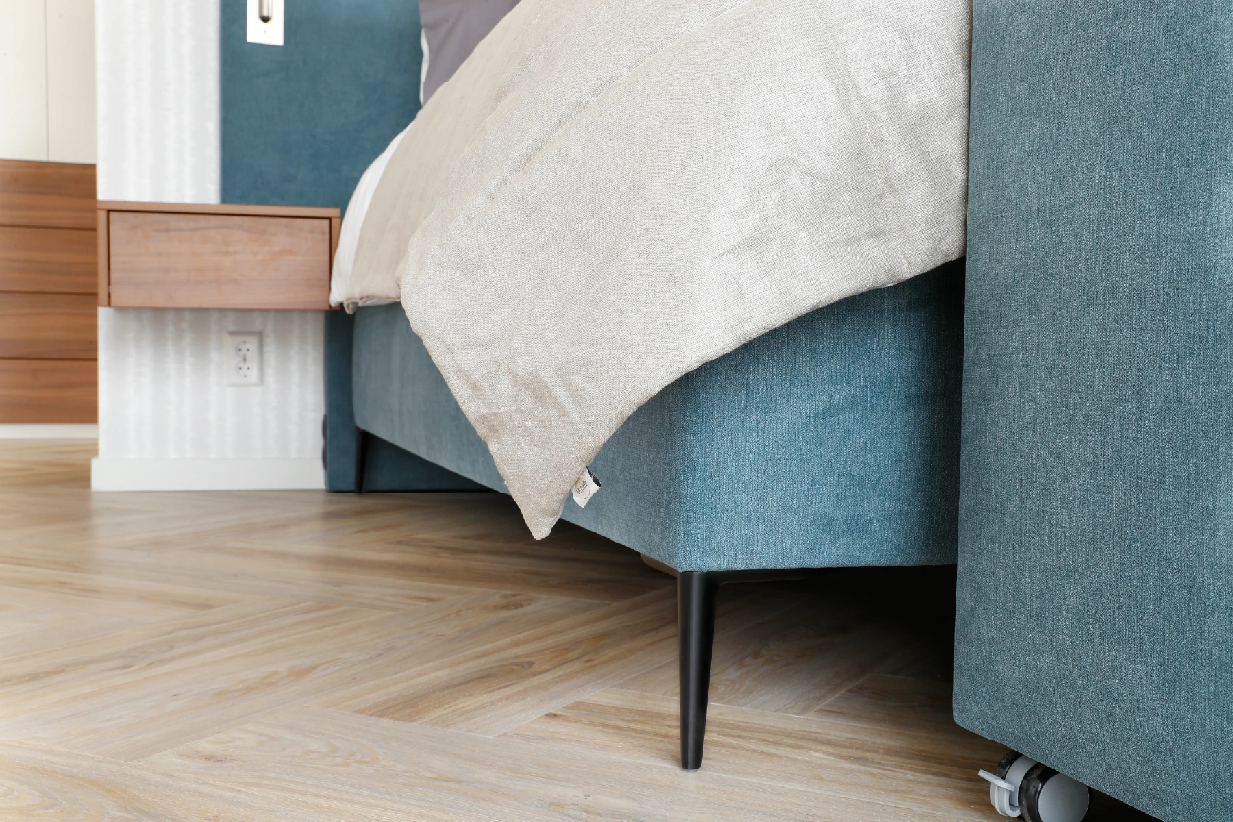 Detail maatwerk slaapkamer