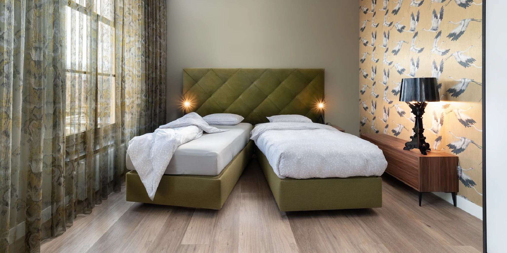 Complete slaapkamer met hoofdpaneel Finotôre overzicht