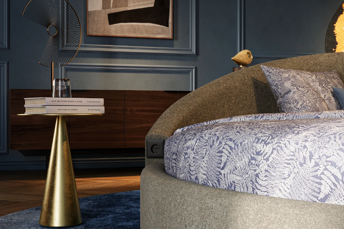 Ingebouwd stroompunt in het hoofdpaneel van de Pampus