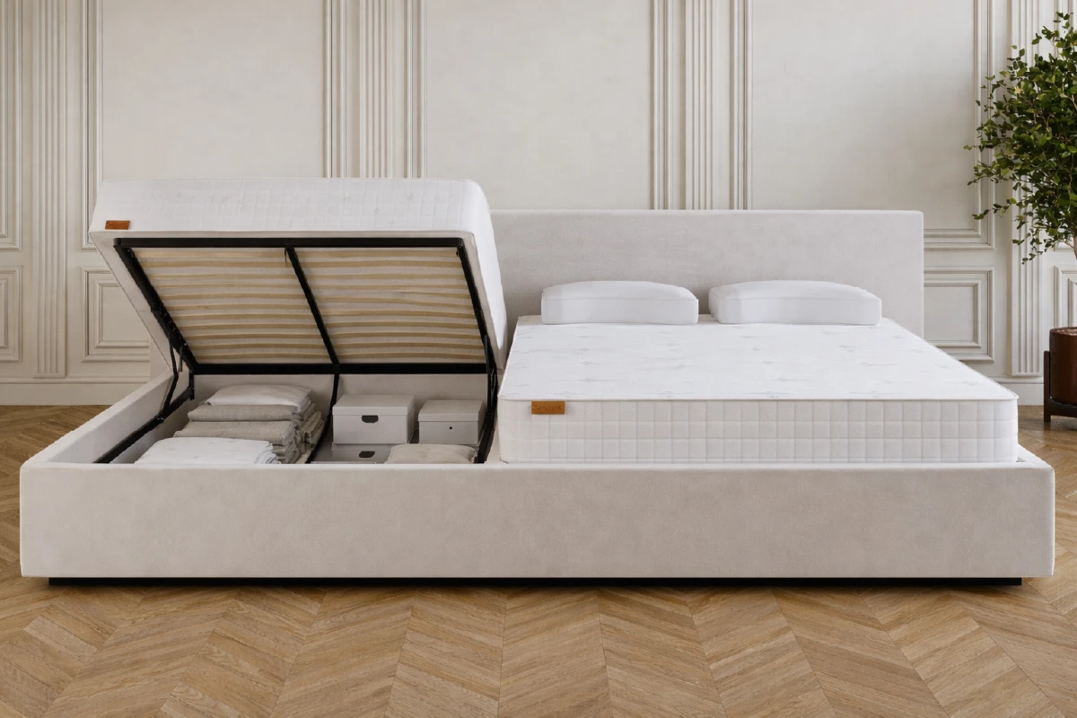 Familiebed met opbergruimte