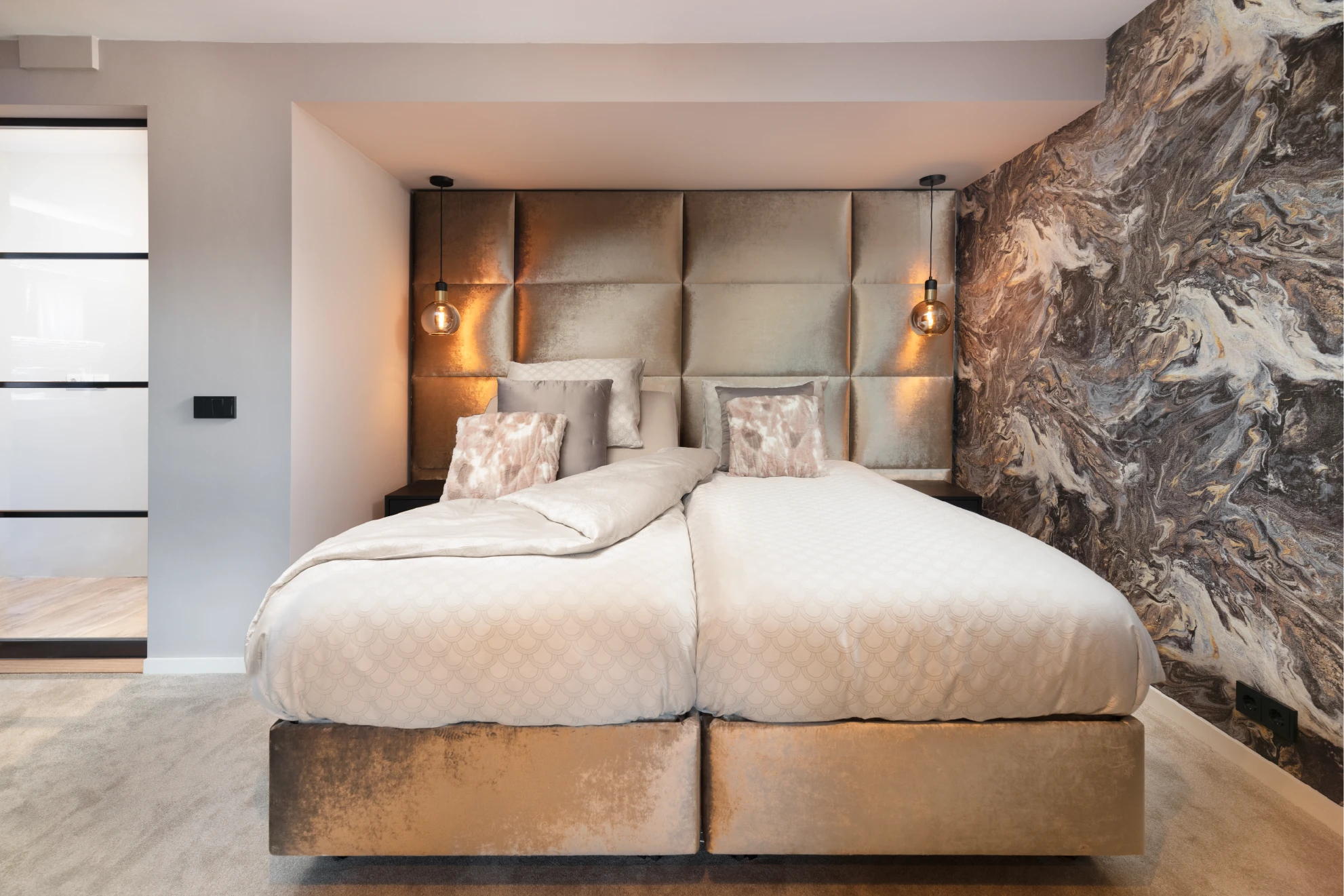 Detail van hoofdbord Scatole