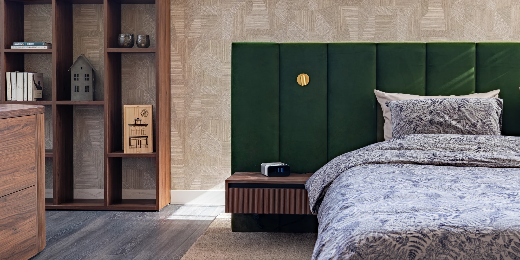 Verschillende hoofdpanelen van De Suite