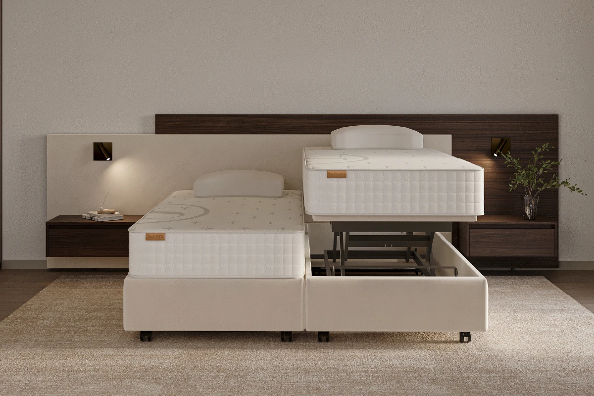 Seniorenbed Duo Pezze met hoog-laag functie