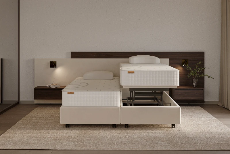 Hoog-laag seniorenbed Duo Pezze