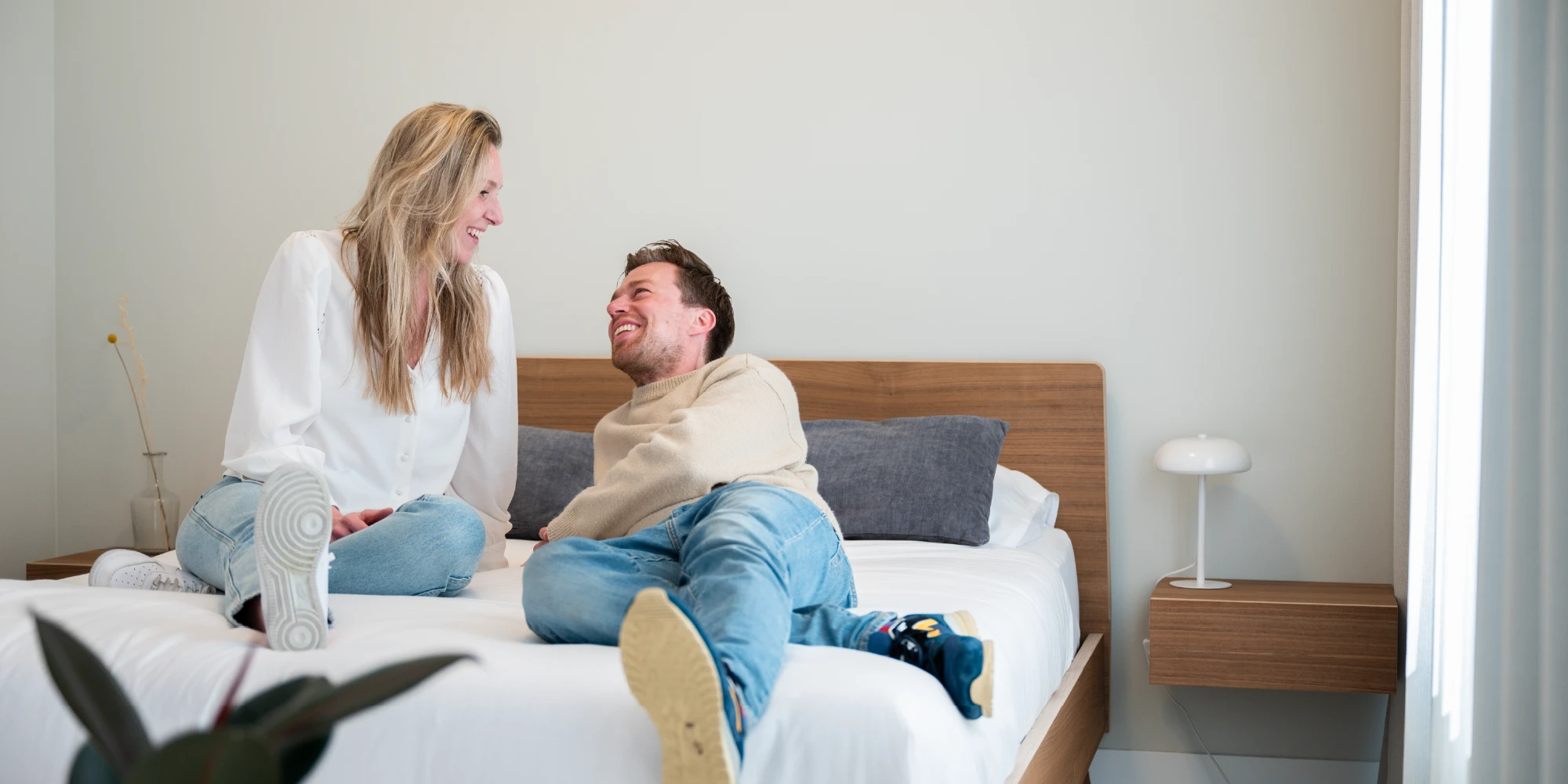 Slapen zonder naad in het midden