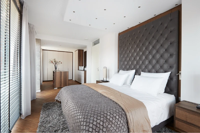 Luxe slaapkamer in hotelstijl