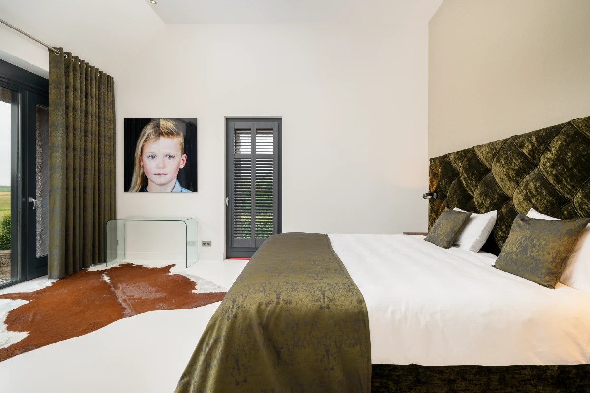 Moderne slaapkamer met design boxspring Finotore