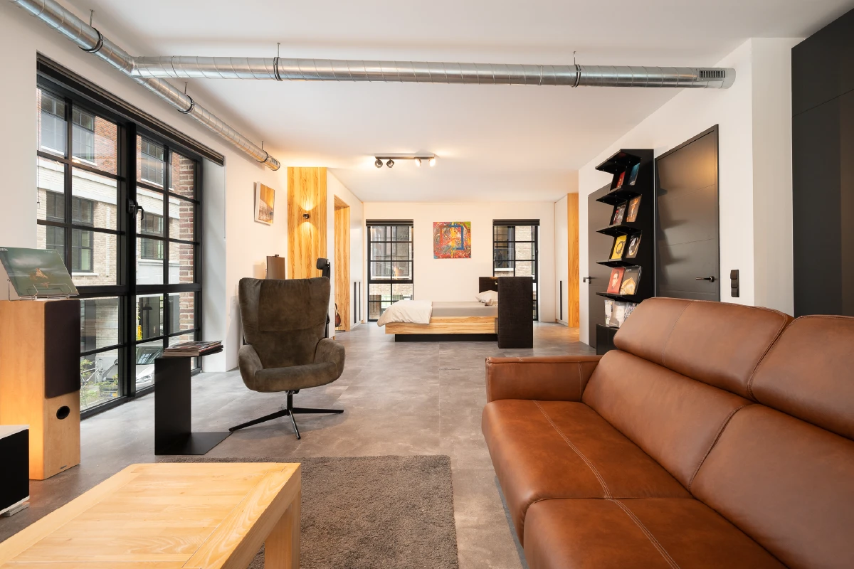 Overzicht van de loft