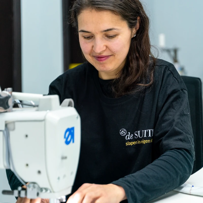 Handgemaakt matras in het atelier van De Suite