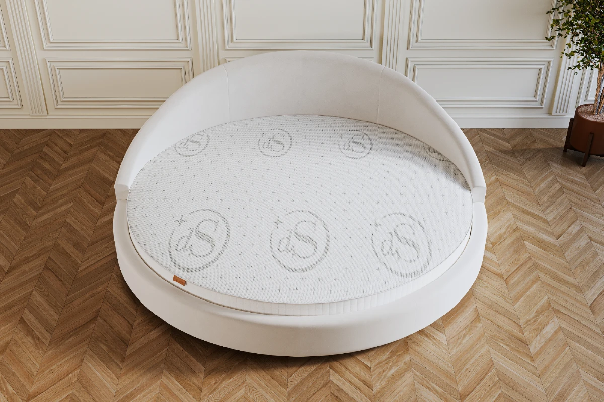 Plaatsing van een rond bed in de slaapkamer