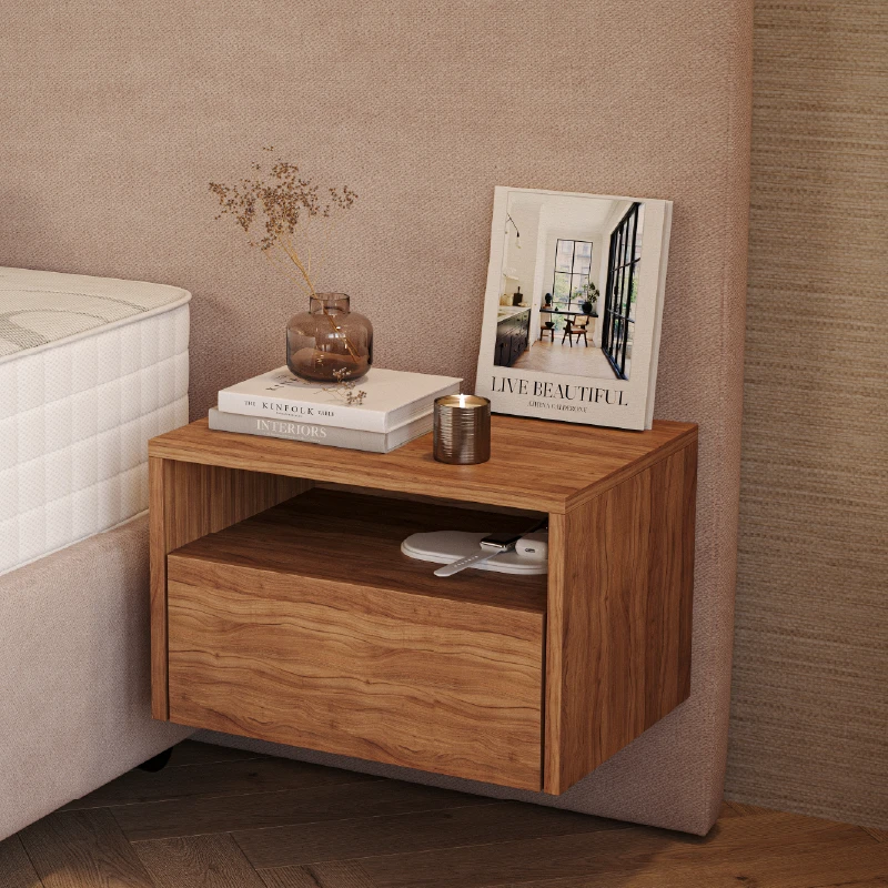 Zwevend nachtkastje bij Unomezzo