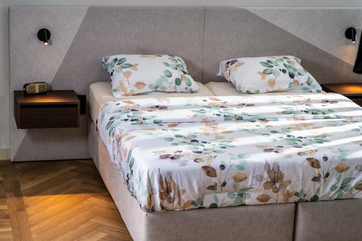 Voorbeeld van deelbaar bed dat gekoppeld is